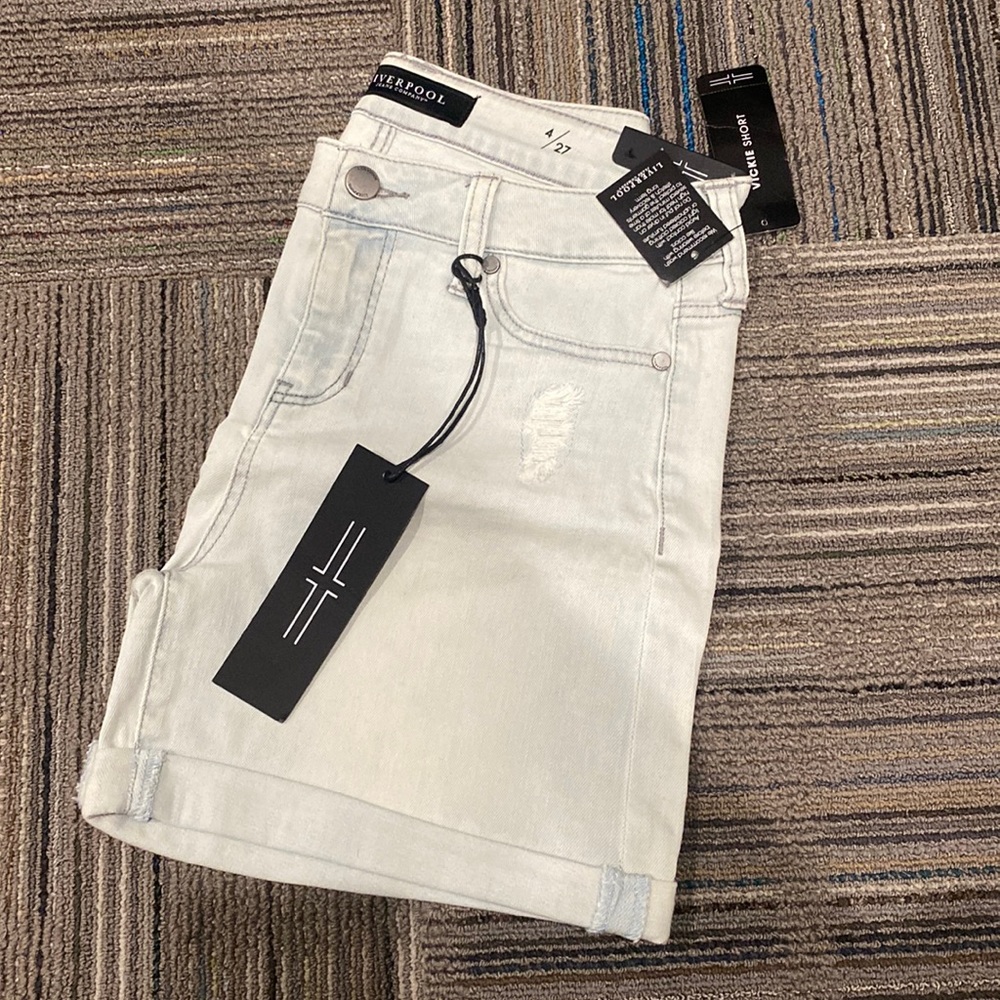 Liverpool Jeans Company Light Blue Jean Shorts